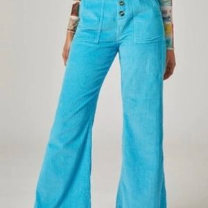 Rachel Antonoff Blue Mike Pants Size 4 Corduroy